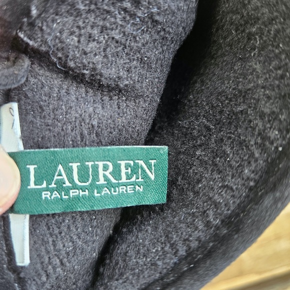 Lauren Ralph Lauren 100% Leather Black Whipstich Tech Touch Gloves Women's S/M - Picture 3 of 6